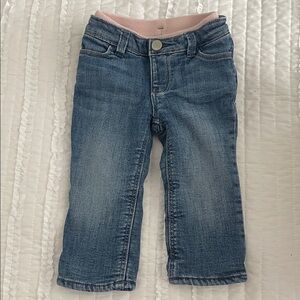 Gap Baby Denim Jeans with Pink Fleece Lining
